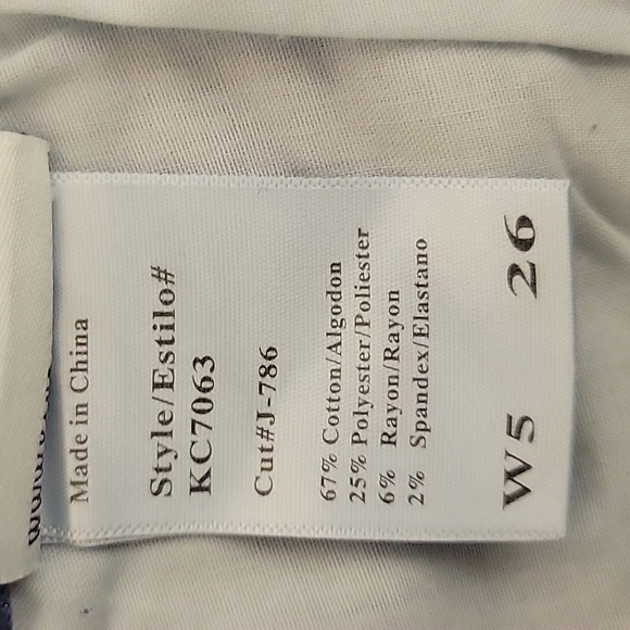 KanCan 5 Pocket Roll Hem Cutoff Shorts Sz 5/26. New With Tags - Picture 5 of 5